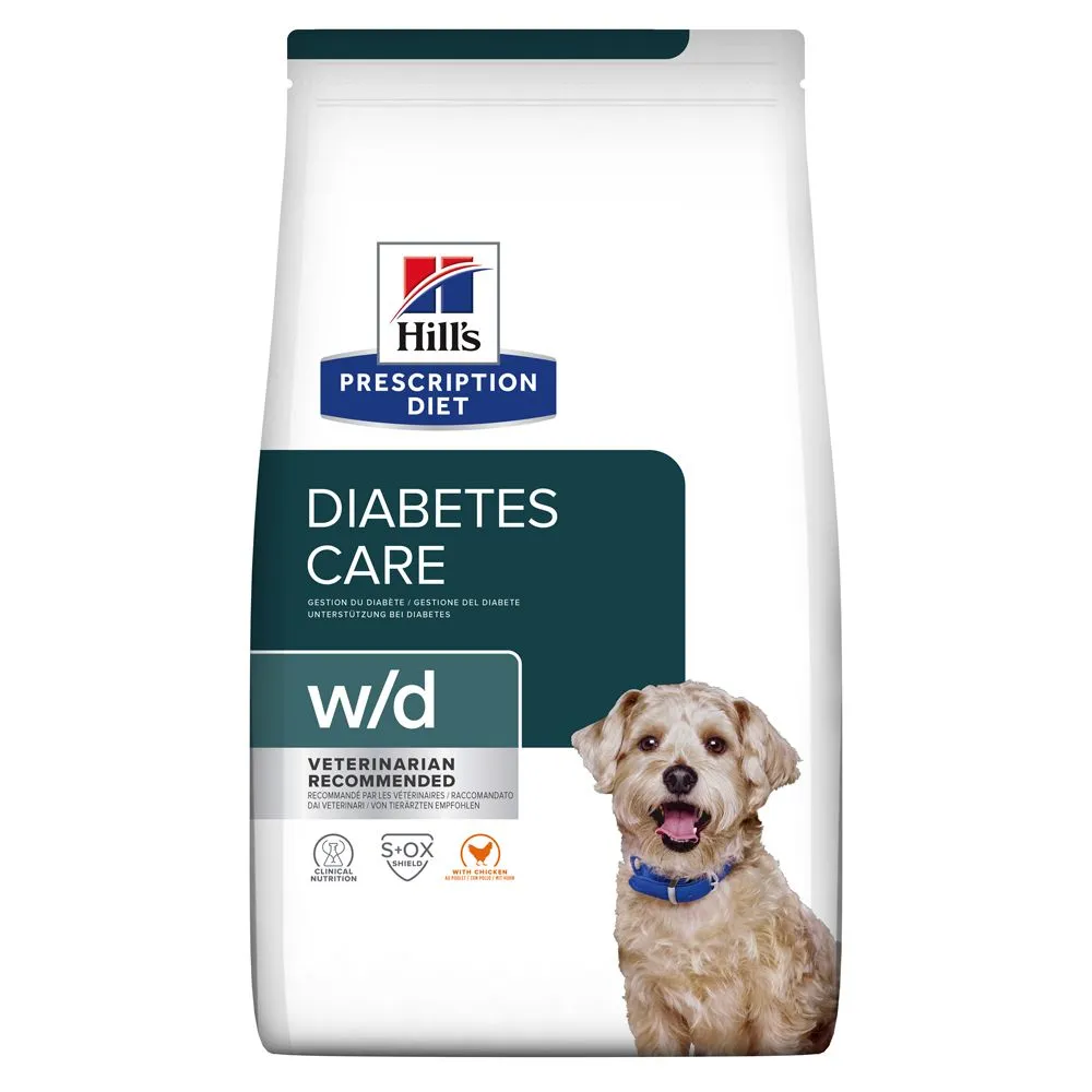 Hill's Presription Diet W/D Diabetes Croquettes Pour Chien Au Poulet 10 Kg