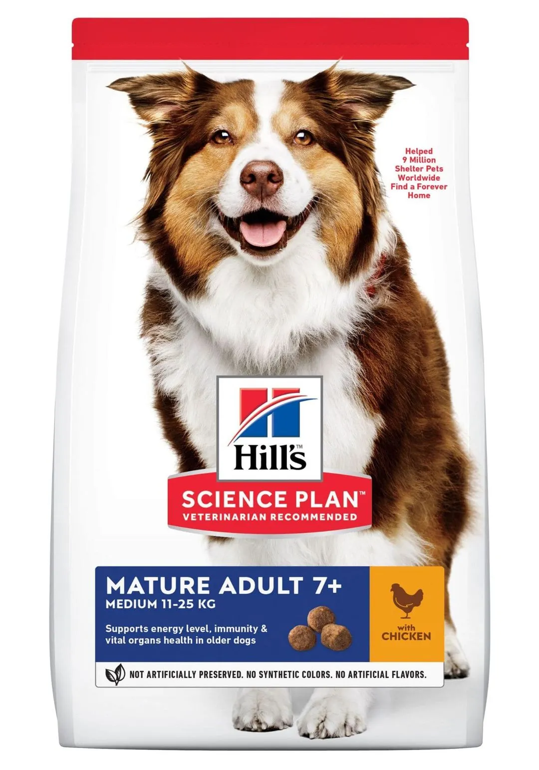Hill's Science Plan Chien Mature Adult 7+ Medium Poulet