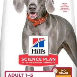Hill's Science Plan No Grain Adult Large Breed Croquettes Sans Céréales Pour Chien Adulte De Grande Race Au Poulet - 14kg
