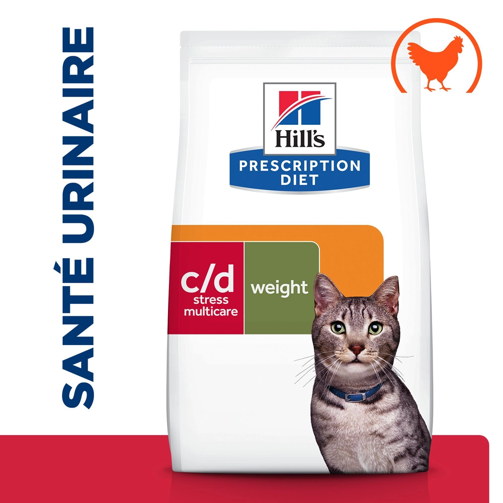 Hill's Prescription Diet C/D Urinay Stress + Metabolic Croquettes Pour Chat Au Poulet 8Kg – Image 2