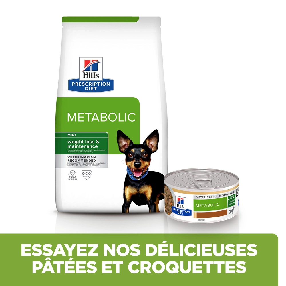 Hill's Prescription Diet Metabolic Croquettes Pour Petit Chien Au Poulet 9kg – Image 6