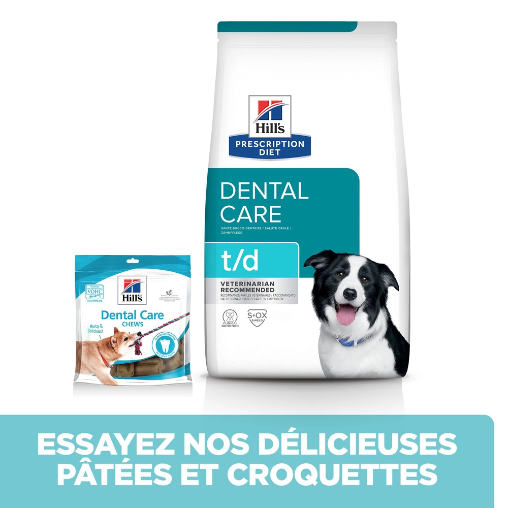 Hill's Prescription Diet T/D Dental Care Croquettes Pour Chien Au Poulet - 10 Kg – Image 6