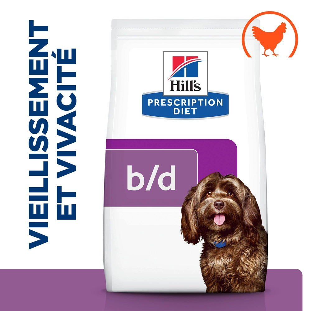 Hill's Prescription Diet B/D Brain Ageing Pour Chien Poulet 12kg – Image 2