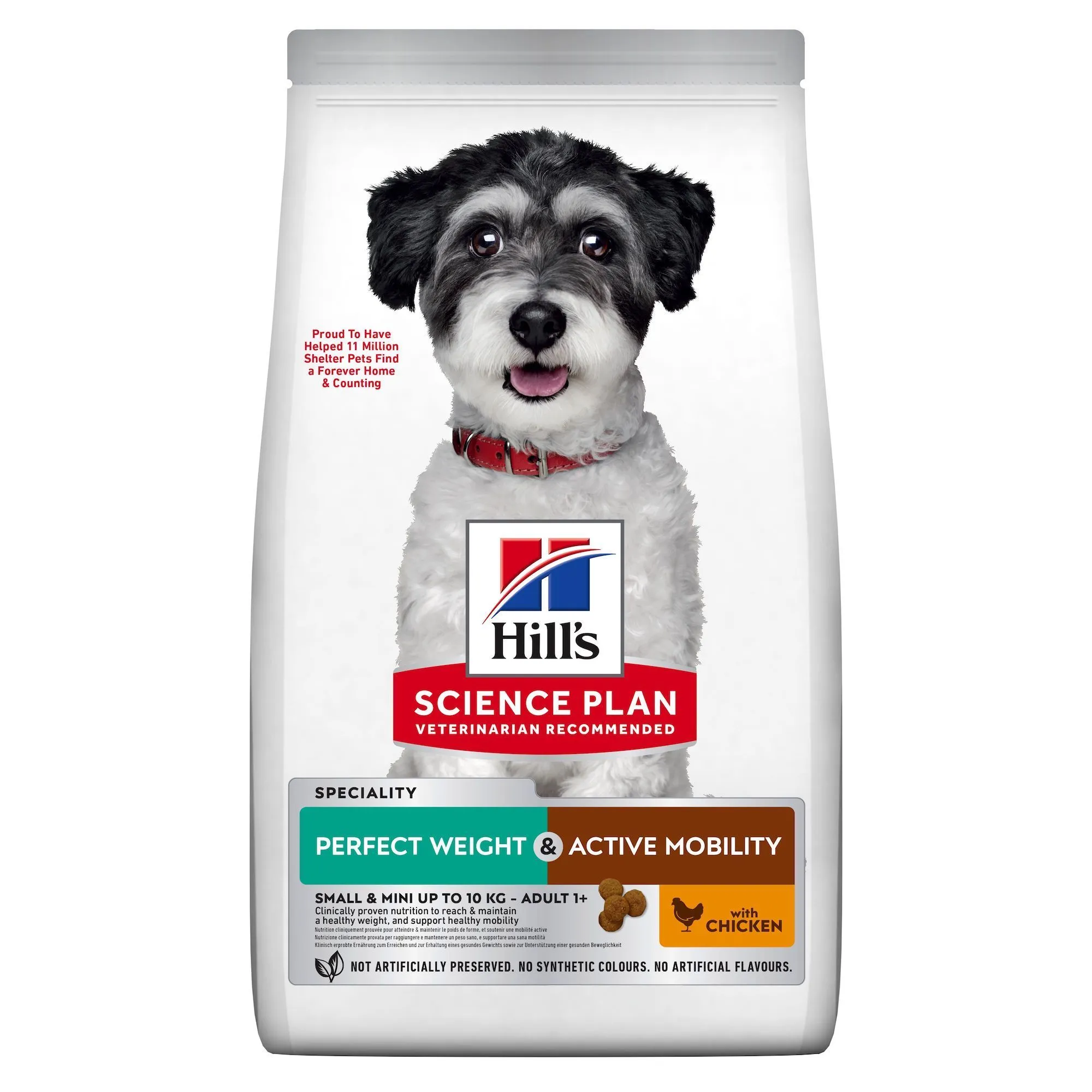 Hill's Science Plan Perfect Weight & Active Mobility Aliment Pour Chien Adulte Small & Mini Au Poulet 1.5 Kg