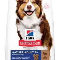 Hill's Science Plan Mature Adult Medium Breed Agneau & Riz Pour Chien 14kg
